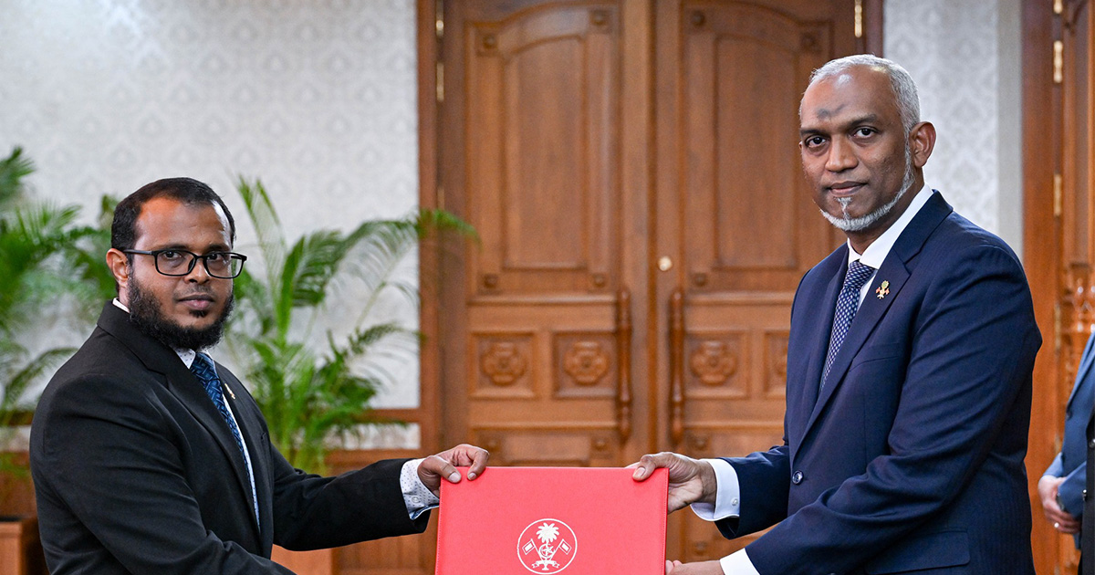 President appoints Mr. Ali Shareef as the Minister of Climate Change, Environment and Energy